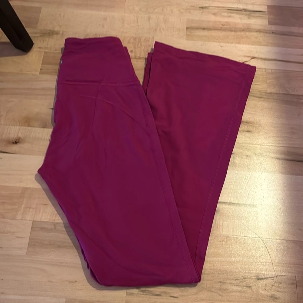 Magenta Flared Lululemon Leggings